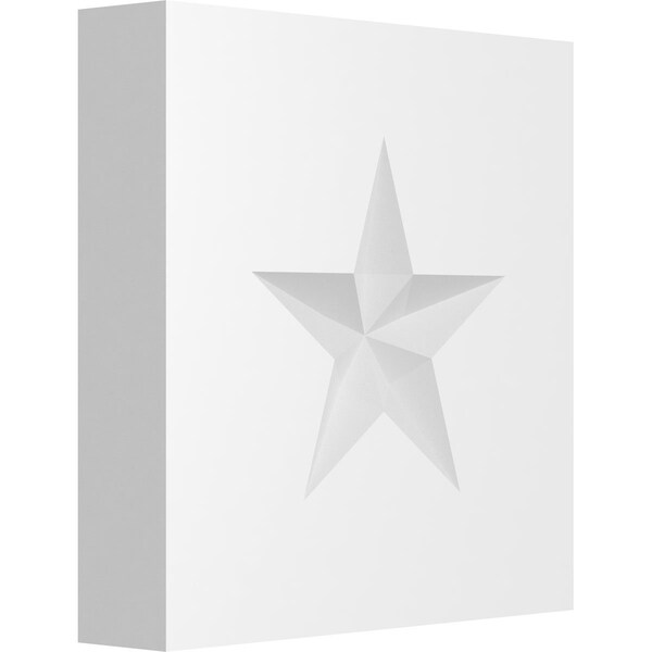 Ekena Millwork Standard Sedgwick Star Rosette With Square Edge, 5"W x 5"H x 1"P ROSP050X050X100SDG06 - main